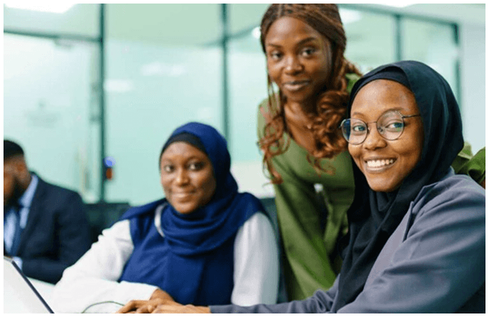 Job seekers connecting with verified opportunities